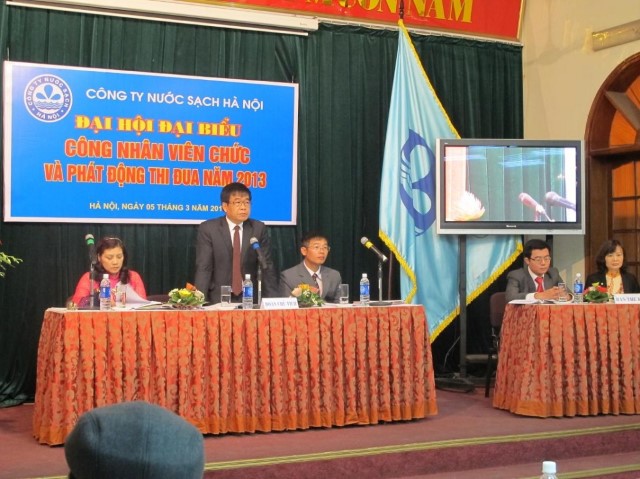 Đại hội Đại biểu Công nhân viên chức Công ty Nước sạch Hà Nội năm 2013