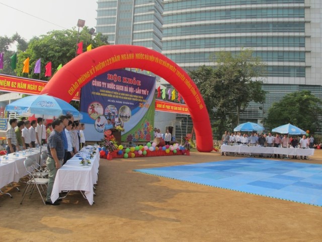 Khai mạc Hội khỏe lần thứ V Công ty Nước sạch Hà Nội năm 2016