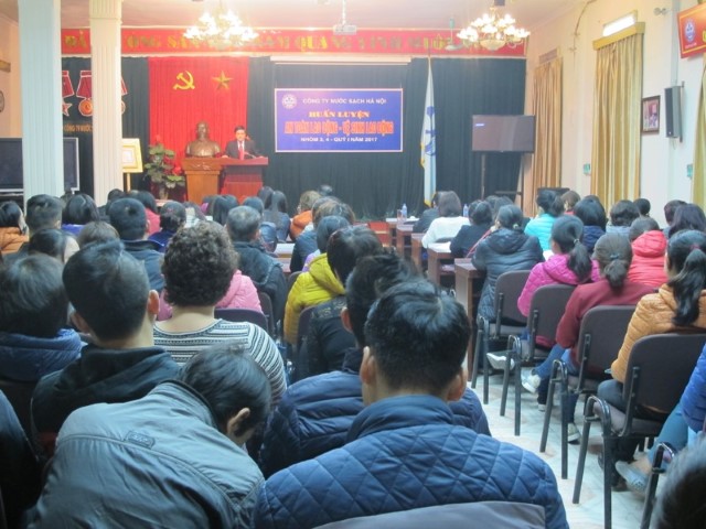 Công ty Nước sạch Hà Nội tổ chức khóa đào tạo An toàn lao động – Vệ sinh lao động năm 2017